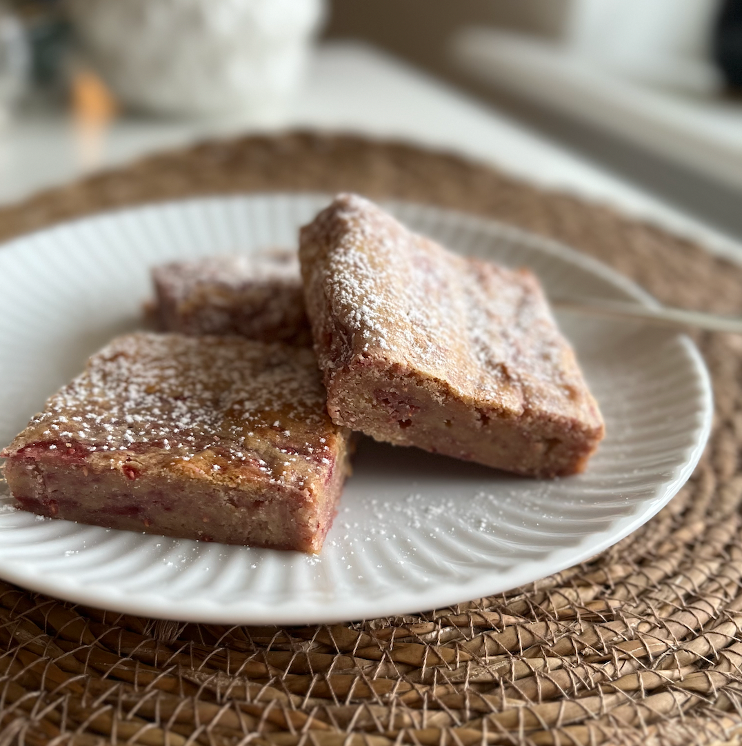 Blondie med hindbærswirl