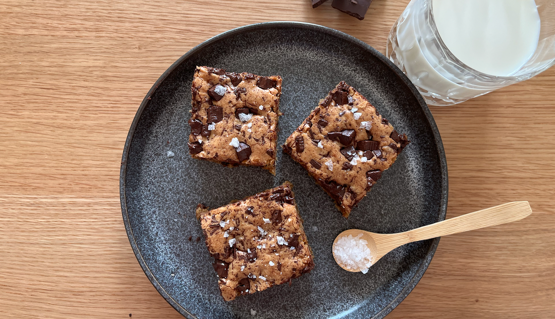 Cookie bars med chokolade