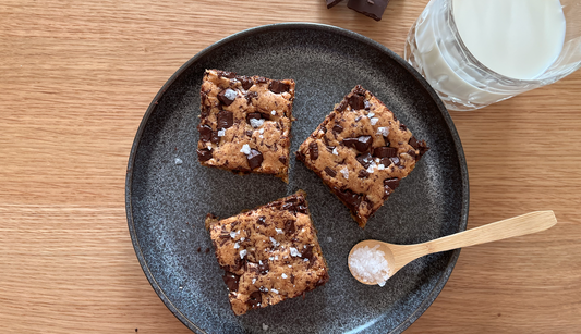 Cookie bars med chokolade