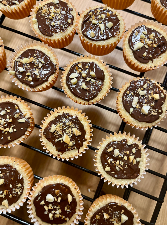 Mini Mazarinmuffins med chokolade
