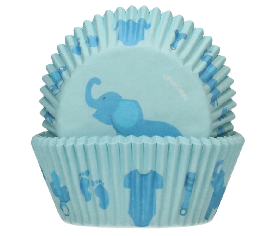 Funcakes muffinsforme - Baby blå (48 stk.)