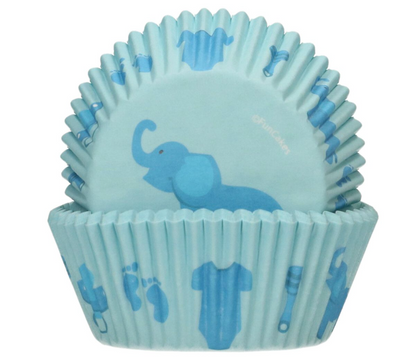 Funcakes muffinsforme - Baby blå (48 stk.)