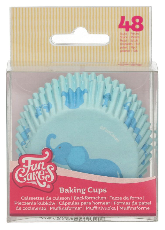 Funcakes muffinsforme - Baby blå (48 stk.)