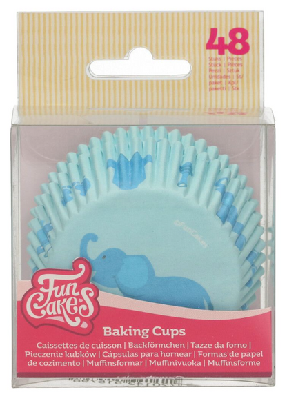 Funcakes muffinsforme - Baby blå (48 stk.)