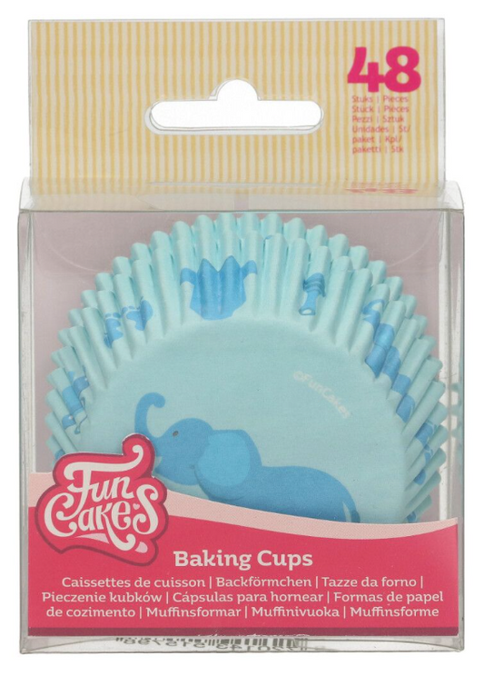 Funcakes muffinsforme - Baby blå (48 stk.)